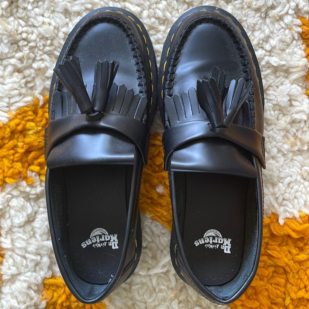 Dr Martens Adrian Bex Platform Loafers with Tassels - Like New